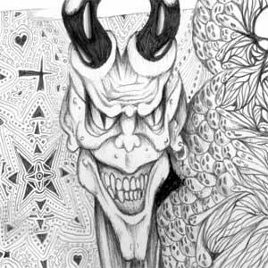 Drawing between heaven and hell